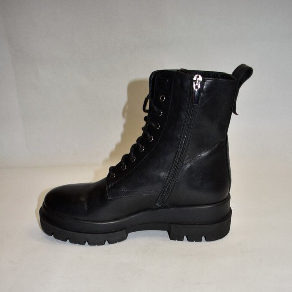 New! La Canadienne Brendan Leather Combat Booties Black 39 EU 8.5 US Z3 DD296 - Picture 2 of 8